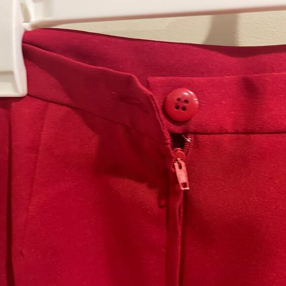 Levine Classics Red Skirt Suit Size 12 - Picture 5 of 8